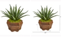 Nearly Natural 17in. Aloe Artificial Plant in Decorative Planter